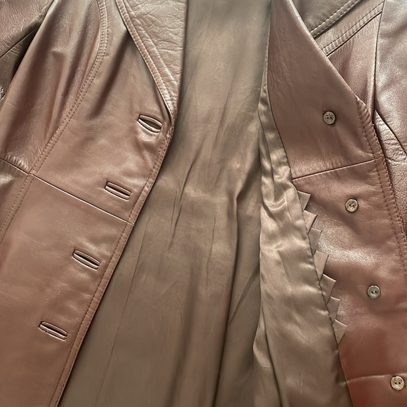 VINTAGE custom made leather jacket from Hong Kong. - Picture 3 of 5
